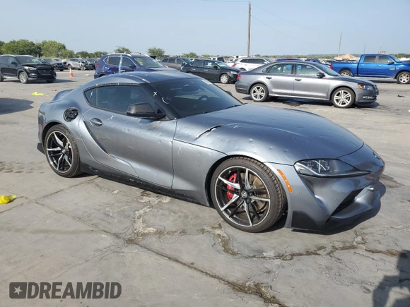 2022 Toyota GR Supra 3.0 with VIN WZ1DB0C07NW051721, listed as a Copart auction lot 66031814 with 39,170 mi miles and Clean Title. Bid and sale history available at carsss.com. Image 4.
