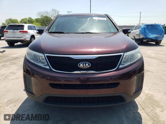 2015 Kia Sorento LX with VIN 5XYKT3A67FG627155, listed as a Copart auction lot 51434715 with 157,218 mi miles and Salvage Title. Bid and sale history available at carsss.com. Image 5.