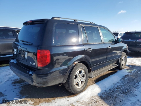 2005 Honda Pilot EX-L with RES with VIN 5FNYF18665B028247, listed as a Copart auction lot 87812355 with 211,331 mi miles and Salvage Title. Bid and sale history available at carsss.com. Image 3.