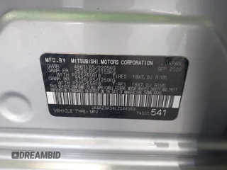 2020 Mitsubishi Outlander ES z VIN JA4AZ3A34LZ044369, wystawiony jako IAAI lot #42170949 z przebiegiem 133 730 mil mil oraz . Historia ofert i sprzedaży dostępna na DreamBid. Obrazek 9.
