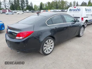 2011 Buick Regal CXL Turbo TO7 with VIN W04G15GV0B1047045, listed as a IAAI auction lot 42131134 with 120,951 mi miles. Bid and sale history available at carsss.com. Image 4.
