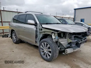 2017 Lexus LX with VIN JTJHY7AX0H4228050, listed as a Copart auction lot 50834635 with 74,028 mi miles and Salvage Title. Bid and sale history available at carsss.com. Image 4.