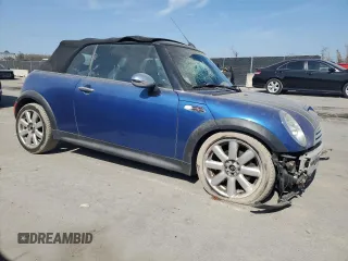 2007 MINI Convertible S with VIN WMWRH33597TL94449, listed as a Copart auction lot 43903935 with 67,484 mi miles and Non repairable. Bid and sale history available at DreamBid. Image 4.