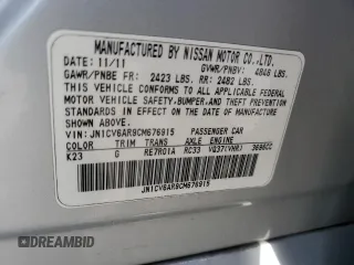 2012 Infiniti G37 x with VIN JN1CV6AR9CM676915, listed as a Copart auction lot 52283905 with 122,154 mi miles and Clean Title. Bid and sale history available at carsss.com. Image 12.