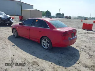 2008 Audi A4 2.0T with VIN WAUAF78EX8A054081, listed as a IAAI auction lot 42165895 with 1 mi miles. Bid and sale history available at carsss.com. Image 3.