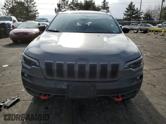 2019 Jeep Cherokee Trailhawk Elite с VIN 1C4PJMBN7KD436769, выставлен на аукционе Copart как лот 87076024 с пробегом 40 150 миль миль и Списание • Salvage title. История ставок и продаж доступна на DreamBid. Изображение 5.
