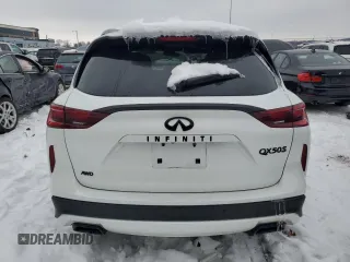 2023 Infiniti QX50 Sport with VIN 3PCAJ5FB0PF111649, listed as a Copart auction lot 87419134 with 21,612 mi miles and Salvage Title. Bid and sale history available at DreamBid. Image 6.