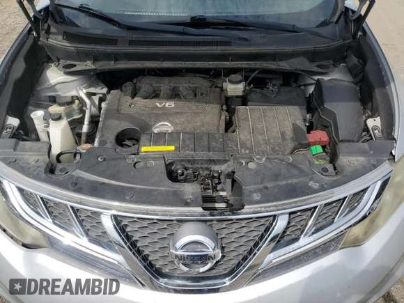 2014 Nissan Murano LE with VIN JN8AZ1MW6EW510473, listed as a Copart auction lot 60389974 with 105,038 mi miles and Salvage Title. Bid and sale history available at carsss.com. Image 12.