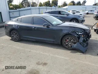 2023 Kia Stinger GT-Line with VIN KNAE35LD7P6125638, listed as a Copart auction lot 50042425 with 57,029 mi miles and Salvage Title. Bid and sale history available at carsss.com. Image 4.