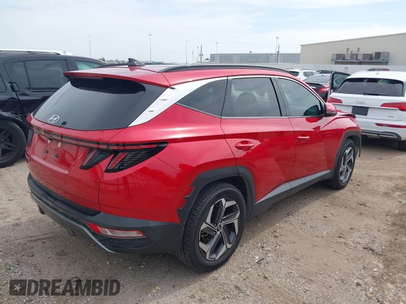 2022 Hyundai Tucson Limited with VIN 5NMJE3AE9NH117679, listed as a IAAI auction lot 41678683 with 35,743 mi miles. Bid and sale history available at carsss.com. Image 4.
