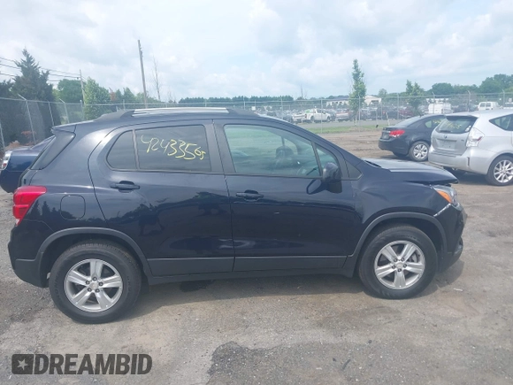 2021 Chevrolet Trax LT with VIN KL7CJPSM5MB374551, listed as a IAAI auction lot 42433565 with 54,367 mi miles and . Bid and sale history available at DreamBid. Image 13.