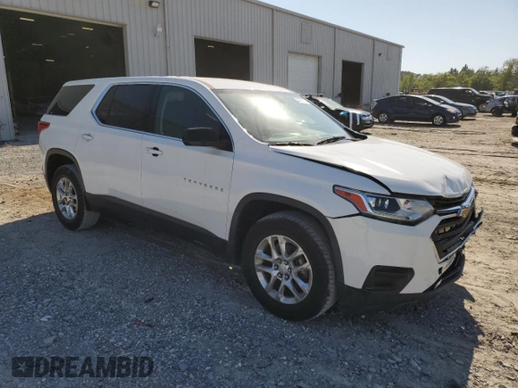 2018 Chevrolet Traverse LS with VIN 1GNERFKW2JJ217312, listed as a Copart auction lot 51320755 with 61,160 mi miles and Salvage Title. Bid and sale history available at DreamBid. Image 4.