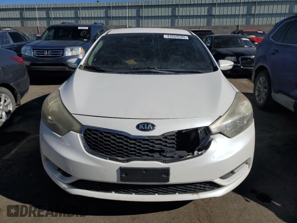 2014 Kia Forte EX with VIN KNAFX4A89E5173900, listed as a Copart auction lot 43559585 with 0 mi miles and Salvage Title. Bid and sale history available at carsss.com. Image 5.