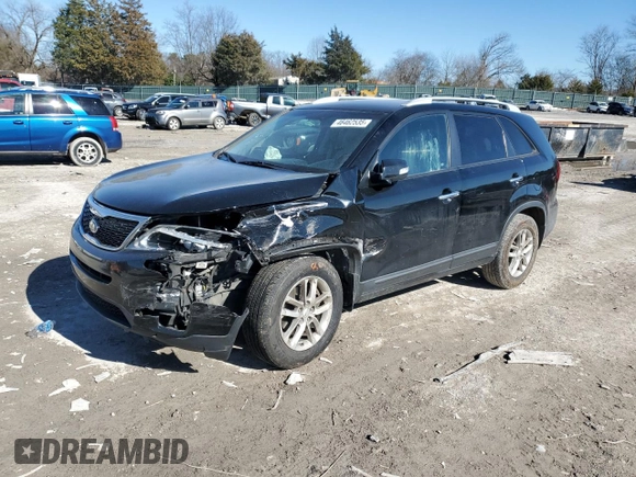 2014 Kia Sorento LX with VIN 5XYKT3A67EG520444, listed as a Copart auction lot 47831785 with 247,037 mi miles and Clean Title. Bid and sale history available at DreamBid. Image 1.
