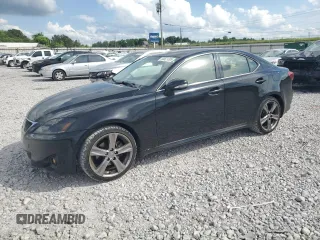 2012 Lexus IS 250 with VIN JTHBF5C21C5166406, listed as a Copart auction lot 55521305 with 123,708 mi miles and Salvage title. Bid and sale history available at DreamBid. Image 1.
