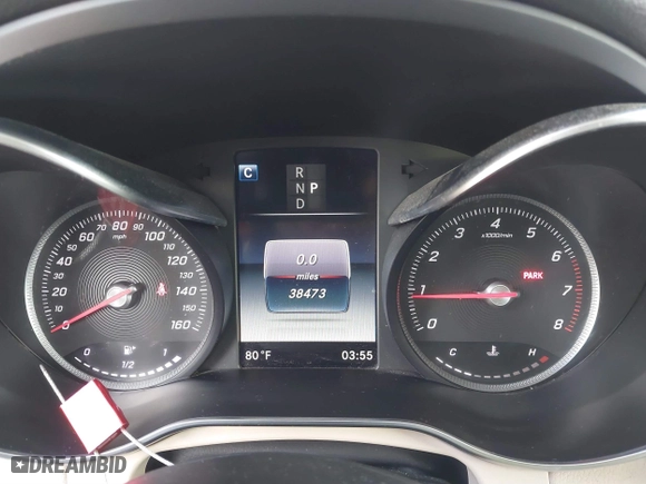 2019 Mercedes-Benz GLC with VIN WDC0G4KB0KV154015, listed as a IAAI auction lot 41049218 with 38,473 mi miles. Bid and sale history available at carsss.com. Image 16.
