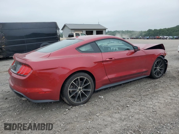 2020 Ford Mustang EcoBoost with VIN 1FA6P8TH5L5129757, listed as a Copart auction lot 62587375 with 35,272 mi miles and Salvage title. Bid and sale history available at DreamBid. Image 3.