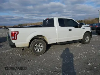 2017 Ford F-150 XL with VIN 1FTEX1CF3HFB35523, listed as a Copart auction lot 41364225 with 151,518 mi miles and Salvage Title. Bid and sale history available at carsss.com. Image 3.