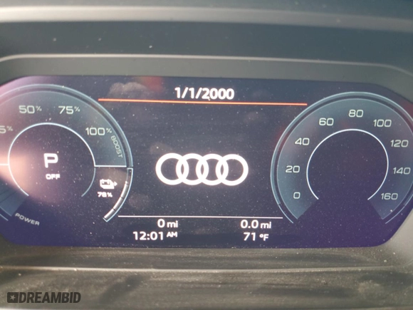 2023 Audi Q4 e-tron Premium Plus with VIN WA1L2BFZ9PP028898, listed as a Copart auction lot 46257045 with 0 mi miles and Salvage Title. Bid and sale history available at carsss.com. Image 9.