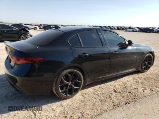 2019 Alfa Romeo Giulia Ti Sport with VIN ZARFAMBNXK7618191, listed as a Copart auction lot 62888044 with 49,506 mi miles and Clean Title. Bid and sale history available at carsss.com. Image 3.