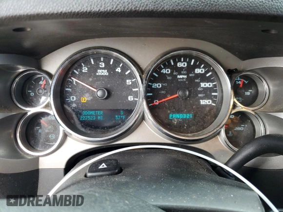 2011 Chevrolet Silverado 1500 LT with VIN 1GCRCSEA5BZ428849, listed as a Copart auction lot 80257134 with 227,523 mi miles and Salvage Title. Bid and sale history available at DreamBid. Image 9.