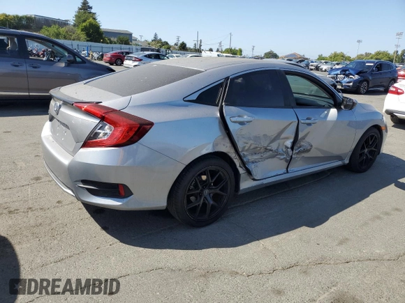 2020 Honda Civic LX z VIN 19XFC2F6XLE209685, wystawiony jako Copart lot #59595335 z przebiegiem Nie podano mil oraz Szkoda całkowita • Salvage title. Historia ofert i sprzedaży dostępna na DreamBid. Obrazek 3.