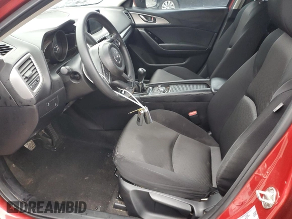 2017 Mazda 3 Sport with VIN 3MZBN1K72HM141877, listed as a Copart auction lot 52315655 with 115,435 mi miles and Salvage Title. Bid and sale history available at carsss.com. Image 7.