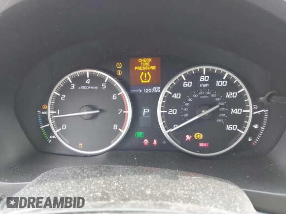 2013 Acura ILX Hybrid Tech Pkg with VIN 19VDE3F70DE300703, listed as a IAAI auction lot 41836986 with 120,765 mi miles. Bid and sale history available at carsss.com. Image 7.