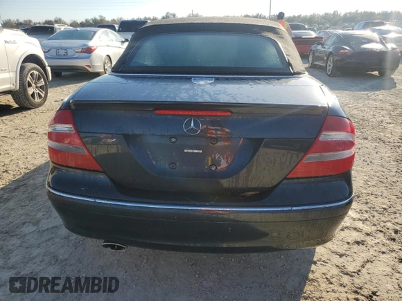 2005 Mercedes-Benz CLK 320 with VIN WDBTK65J55F148952, listed as a Copart auction lot 77080854 with Not Provided miles and Salvage Title. Bid and sale history available at DreamBid. Image 6.