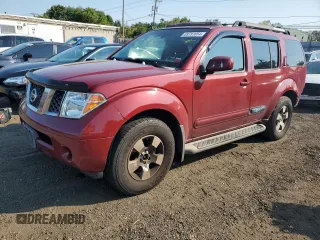 2007 Nissan Pathfinder SE with VIN 5N1AR18W77C630157, listed as a Copart auction lot 69791854 with 186,200 mi miles and Salvage Title. Bid and sale history available at carsss.com. Image 1.