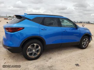 2024 Chevrolet Blazer LT with VIN 3GNKBDR43RS191474, listed as a Copart auction lot 60072544 with 2,558 mi miles and Salvage Title. Bid and sale history available at carsss.com. Image 3.