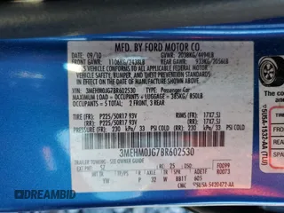 2011 Mercury Milan Premier with VIN 3MEHM0JG7BR602530, listed as a Copart auction lot 62390375 with 131,228 mi miles and Salvage title. Bid and sale history available at DreamBid. Image 12.