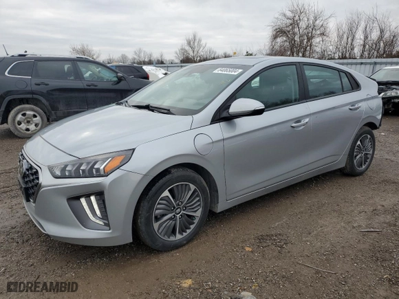 2021 Hyundai Ioniq Plug-In Hybrid SE with VIN KMHC65LDXMU245437, listed as a Copart auction lot 84065004 with NaN miles and Salvage Title. Bid and sale history available at carsss.com. Image 1.
