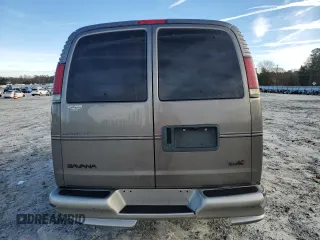 2002 GMC Savana with VIN 1GDFG15R821213080, listed as a Copart auction lot 83454614 with 217,494 mi miles and Salvage Title. Bid and sale history available at carsss.com. Image 6.