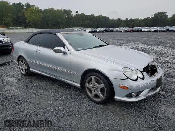 2006 Mercedes-Benz CLK-Class 5.0L with VIN WDBTK75G66T057024, listed as a Copart auction lot 71593374 with 166,447 mi miles and Salvage Title. Bid and sale history available at carsss.com. Image 4.