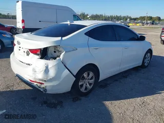 2016 Hyundai Elantra GL with VIN 5NPDH4AE3GH685460, listed as a IAAI auction lot 41674411 with 89,409 mi miles. Bid and sale history available at carsss.com. Image 4.