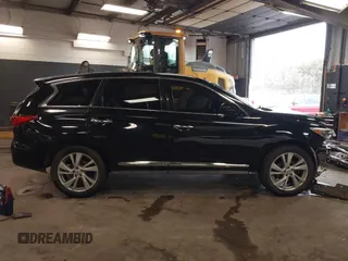 2013 Infiniti JX35 with VIN 5N1AL0MMXDC313050, listed as a IAAI auction lot 41695601 with 90,275 mi miles. Bid and sale history available at carsss.com. Image 14.