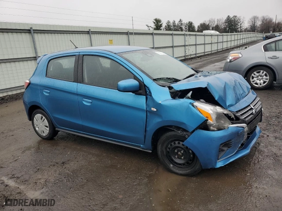 2022 Mitsubishi Mirage ES with VIN ML32AUHJ4NH008432, listed as a Copart auction lot 50357545 with 32,850 mi miles and Salvage Title. Bid and sale history available at carsss.com. Image 4.
