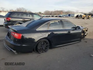 2014 Audi S6 Prestige with VIN WAUF2AFC8EN134550, listed as a Copart auction lot 86691244 with 0 mi miles and Salvage Title. Bid and sale history available at carsss.com. Image 3.