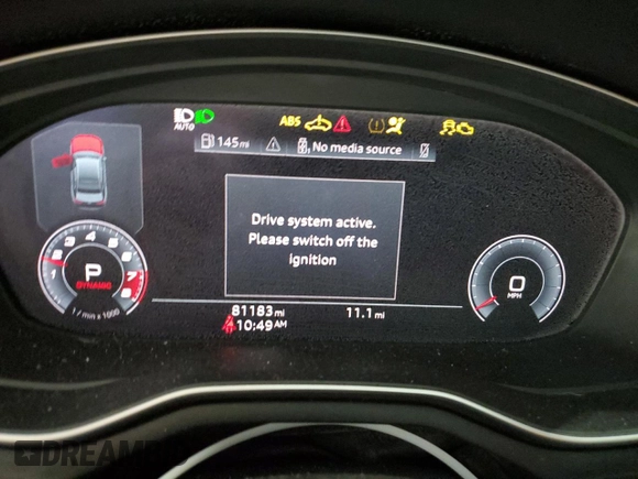 2020 Audi A4 Premium Plus with VIN WAUENAF46LN008471, listed as a Copart auction lot 45737095 with 81,183 mi miles and Salvage title. Bid and sale history available at DreamBid. Image 9.