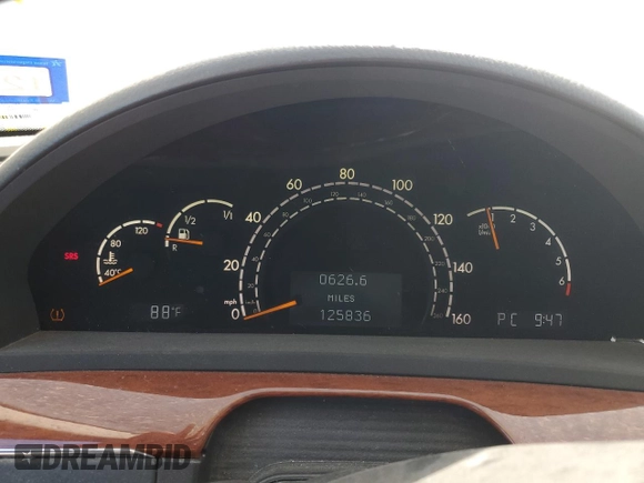 2006 Mercedes-Benz S 430 with VIN WDBNG70J76A478081, listed as a Copart auction lot 49066465 with 125,836 mi miles and Clean title. Bid and sale history available at DreamBid. Image 9.