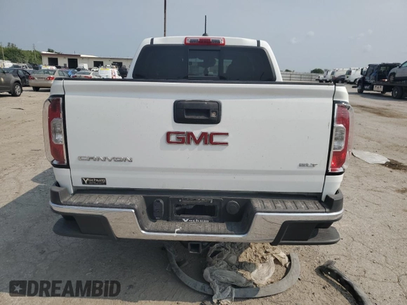 2016 GMC Canyon 4WD SLT with VIN 1GTG6DE38G1303829, listed as a Copart auction lot 64062384 with 91,222 mi miles and Clean Title. Bid and sale history available at carsss.com. Image 6.