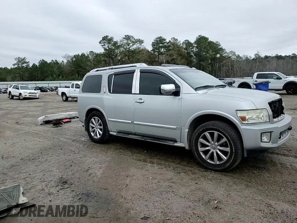 2008 Infiniti QX56 with VIN 5N3AA08C58N914875, listed as a Copart auction lot 86401454 with 278,628 mi miles and Salvage Title. Bid and sale history available at carsss.com. Image 12.