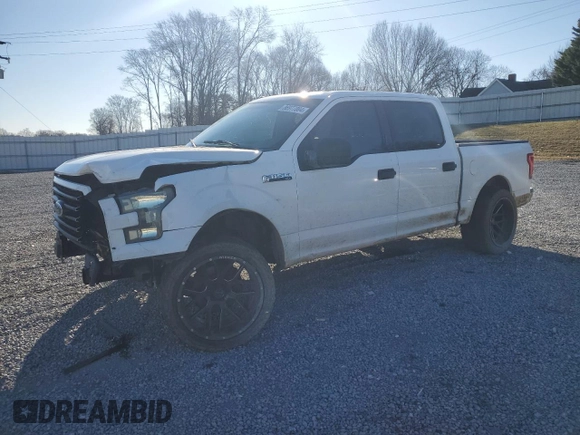 2016 Ford F-150 XL with VIN 1FTEW1CF4GFB28274, listed as a Copart auction lot 86977004 with 202,243 mi miles and Salvage Title. Bid and sale history available at carsss.com. Image 1.