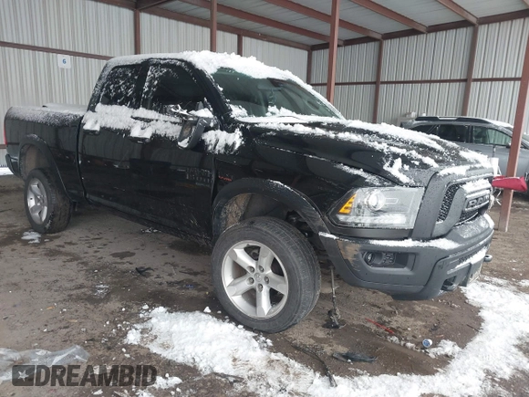 2019 Ram 1500 Classic Warlock with VIN 1C6RR6GT0KS706707, listed as a IAAI auction lot 41289736 with 134,142 mi miles. Bid and sale history available at carsss.com. Image 1.
