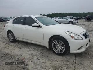2012 Infiniti G25 Journey with VIN JN1DV6AP2CM812370, listed as a Copart auction lot 56016535 with 163,502 mi miles and Salvage title. Bid and sale history available at DreamBid. Image 4.