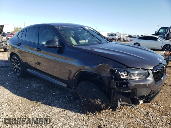 2023 BMW X4 M40i with VIN 5UX43DT01P9N51344, listed as a Copart auction lot 81478284 with 15,172 mi miles and Salvage Title. Bid and sale history available at carsss.com. Image 4.