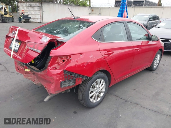 2022 Hyundai Accent SE with VIN 3KPC24A68NE175452, listed as a IAAI auction lot 42131182 with 44,541 mi miles and . Bid and sale history available at carsss.com. Image 4.