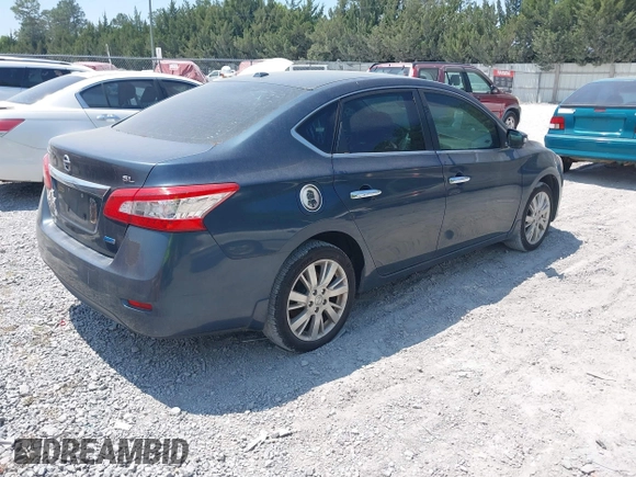 2013 Nissan Sentra SV with VIN 3N1AB7AP9DL749958, listed as a IAAI auction lot 42063439 with 140,799 mi miles. Bid and sale history available at carsss.com. Image 4.