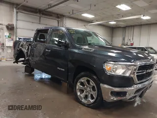 2019 Ram 1500 Big Horn/Lone Star with VIN 1C6RRFFGXKN817476, listed as a IAAI auction lot 41377652 with 76,184 mi miles. Bid and sale history available at carsss.com. Image 1.